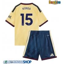 Maglie da calcio Arsenal Ezri Konsa #15 Terza Maglia Bambino 2026-27 Manica Corta + Pantaloni corti)